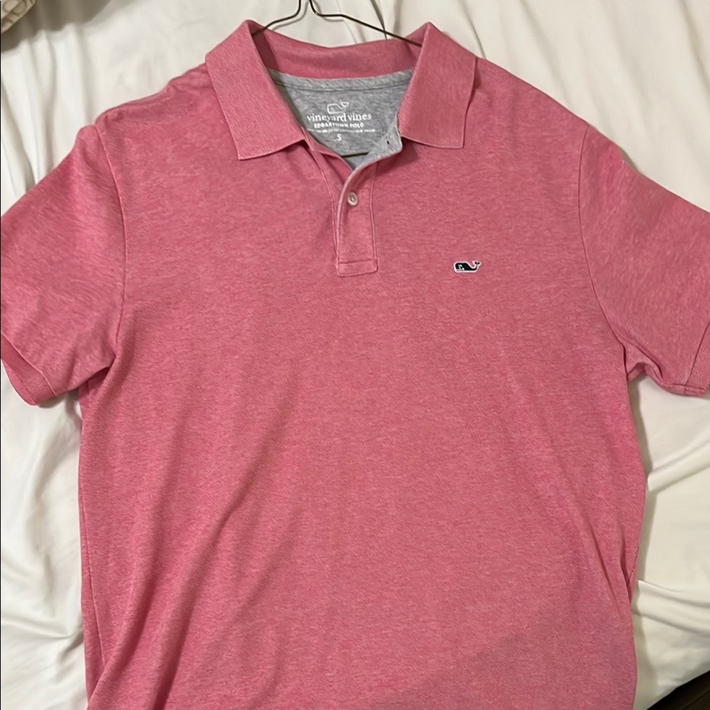 Vineyard Vines Pink Polo Shirt Classic Style